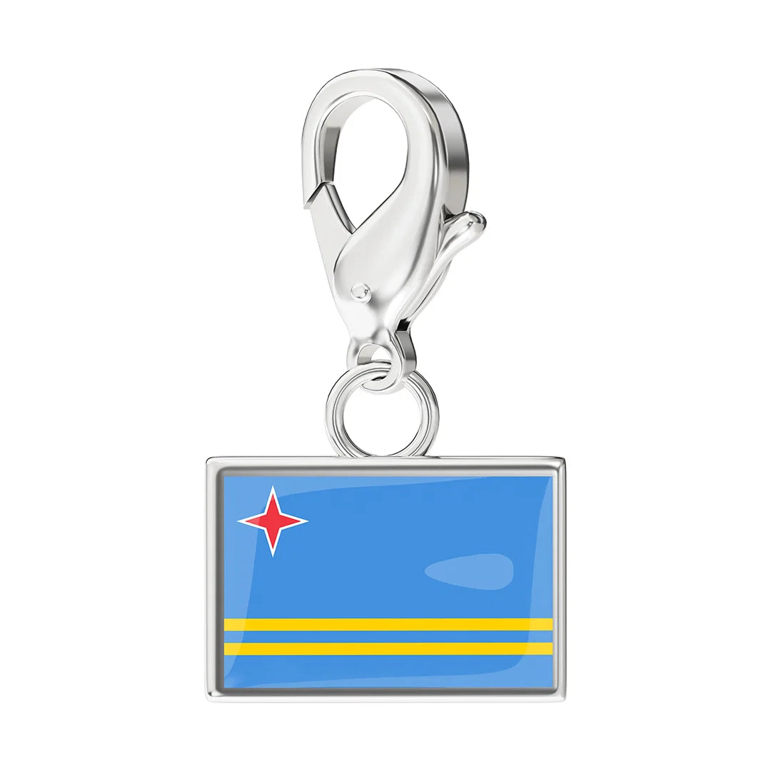 EveryPlace - Premium 316L Stainless Steel Flag Charms