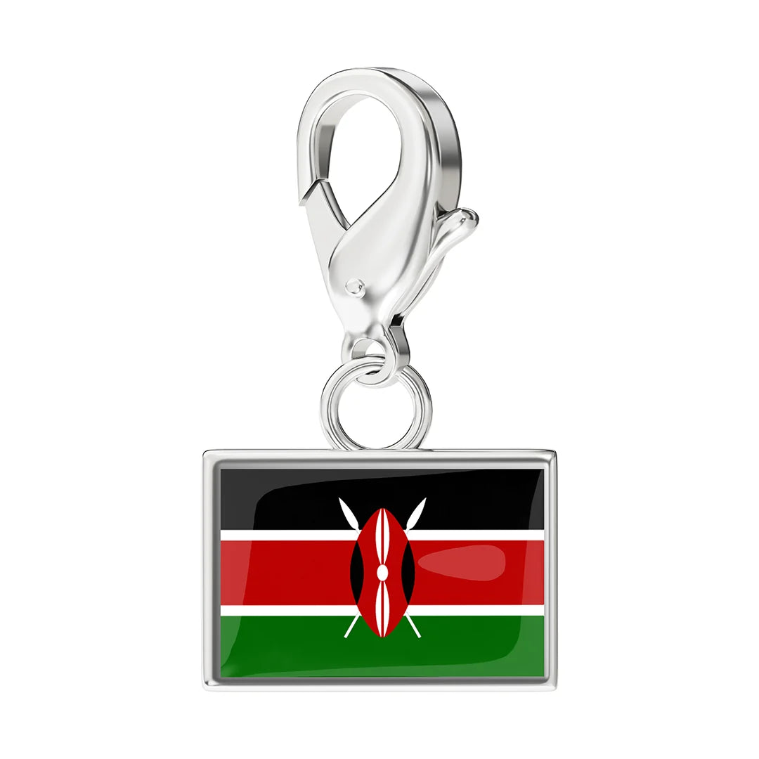 EveryPlace - Premium 316L Stainless Steel Flag Charms