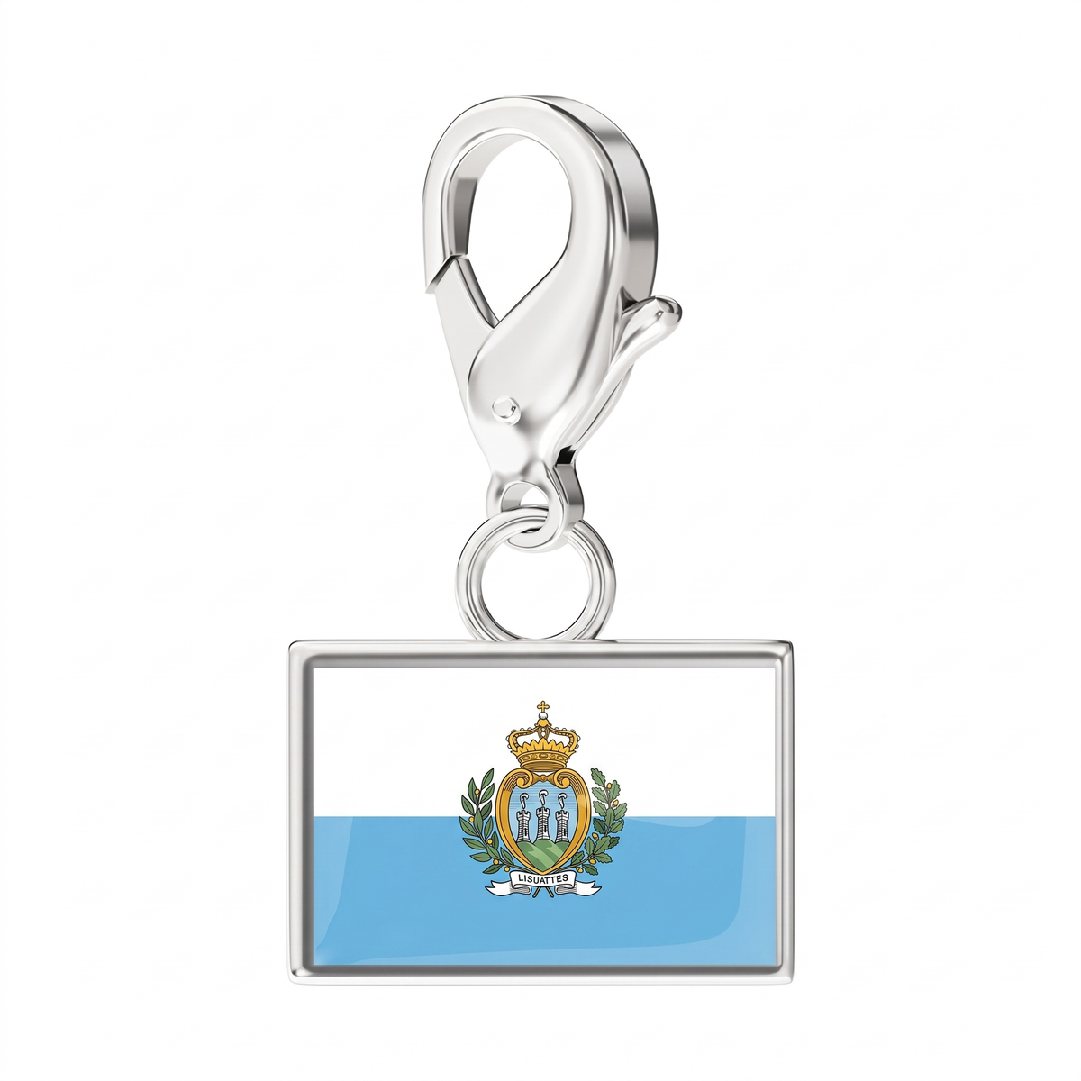 EveryPlace - Premium 316L Stainless Steel Flag Charms