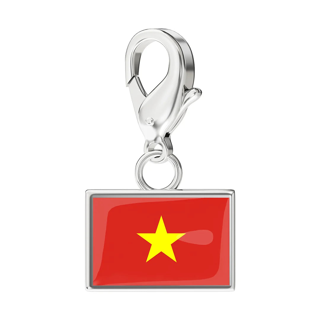 EveryPlace - Premium 316L Stainless Steel Flag Charms