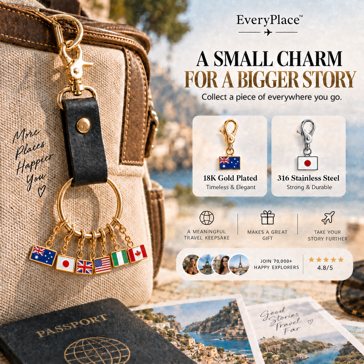 EveryPlace™ - Bucketlist Charms