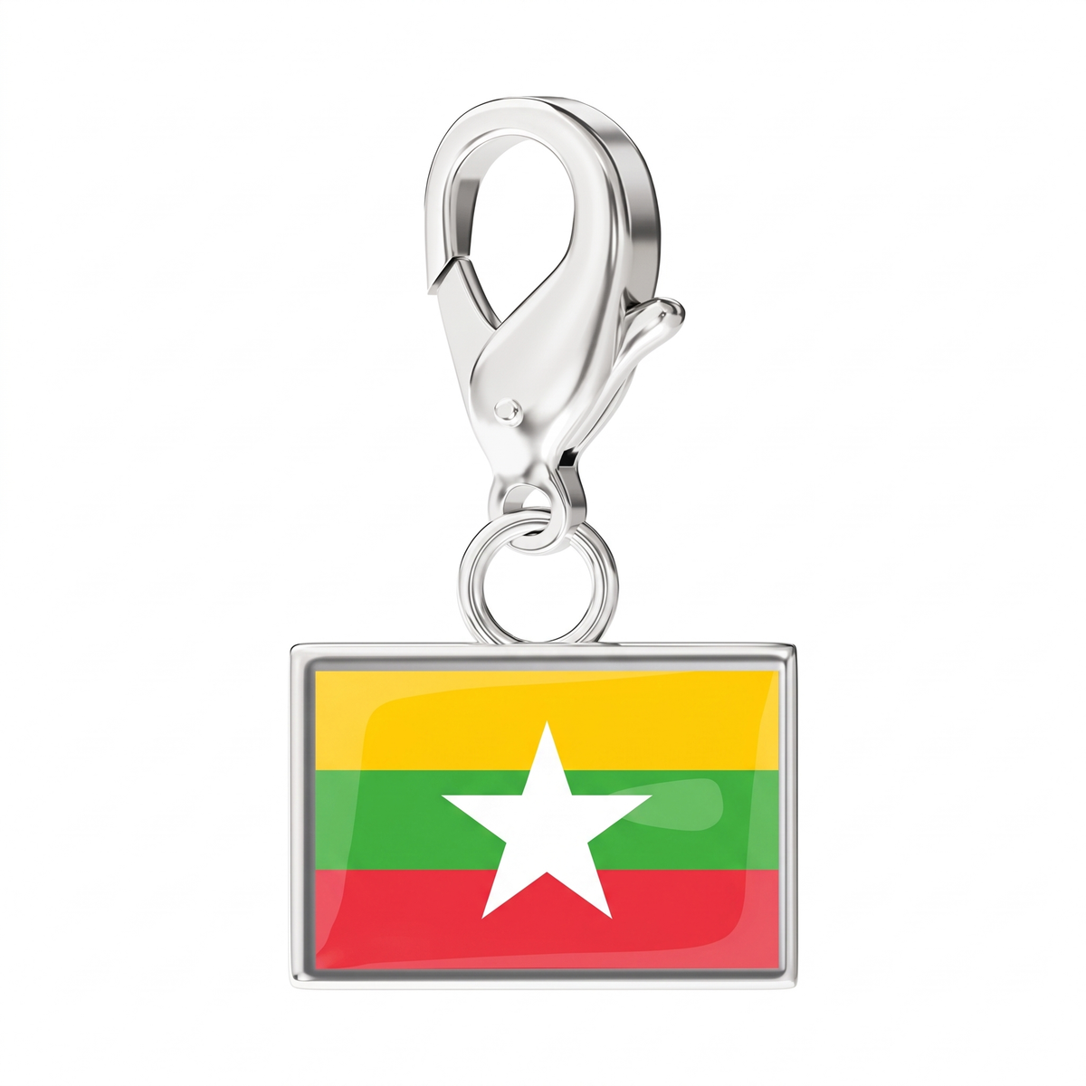 EveryPlace - Premium 316L Stainless Steel Flag Charms